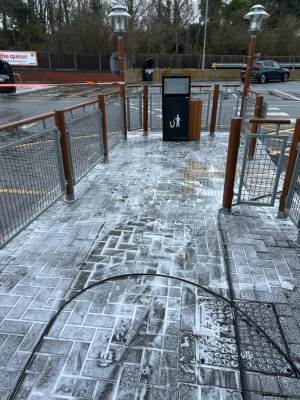 Leisure centre exterior maintenance