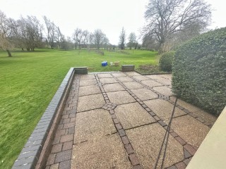 Back garden patio deep clean