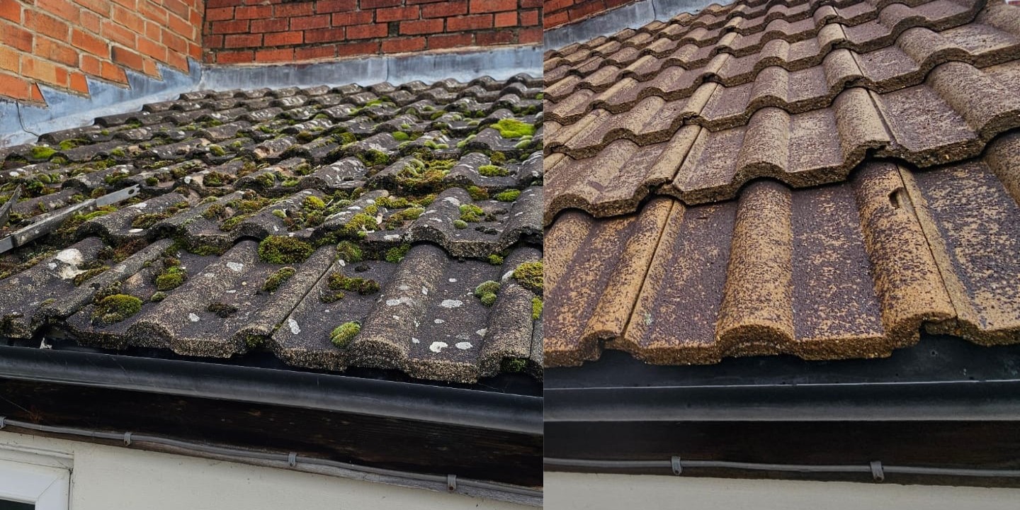 Roof cleaning in Corby & surrounding areas
