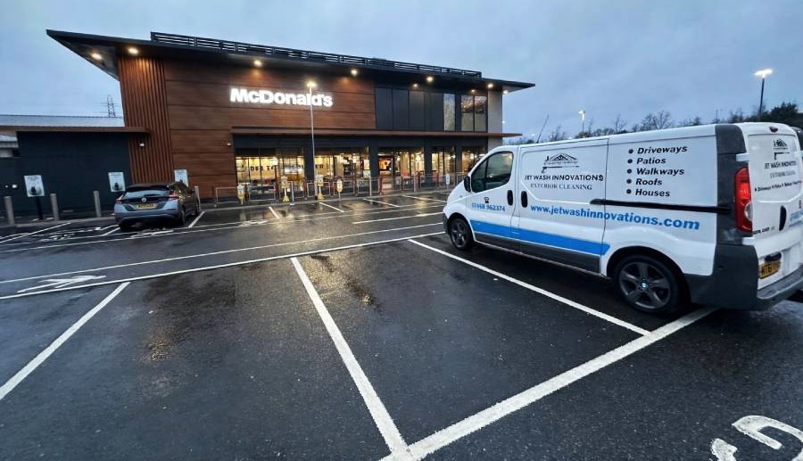 Car park cleaning in Corby